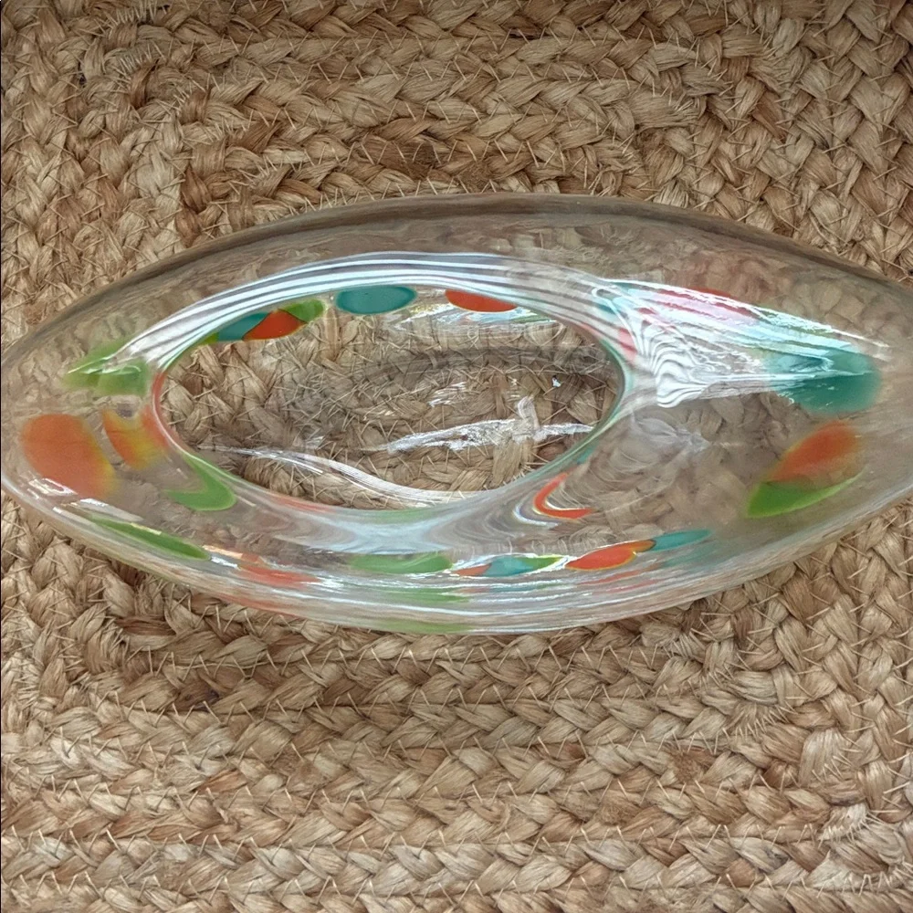 Crate & Barrell Lottie Hand-Blown Glass Vase